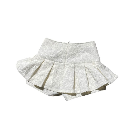 White Ruffle Skort Cottagecore Boho Mini 26" Waist Size Small - Picture 3 of 9